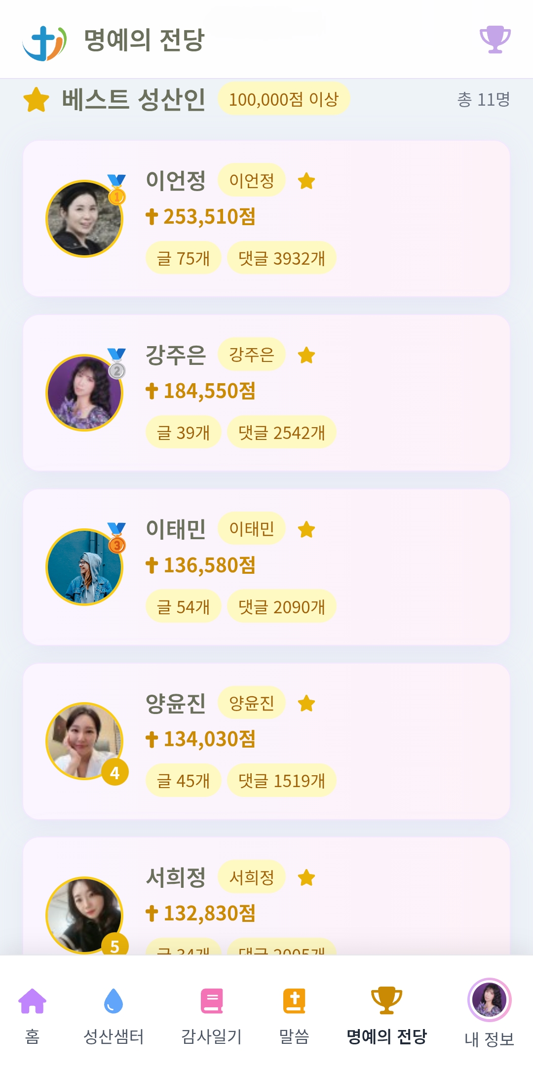 3월의 베스트 성산인