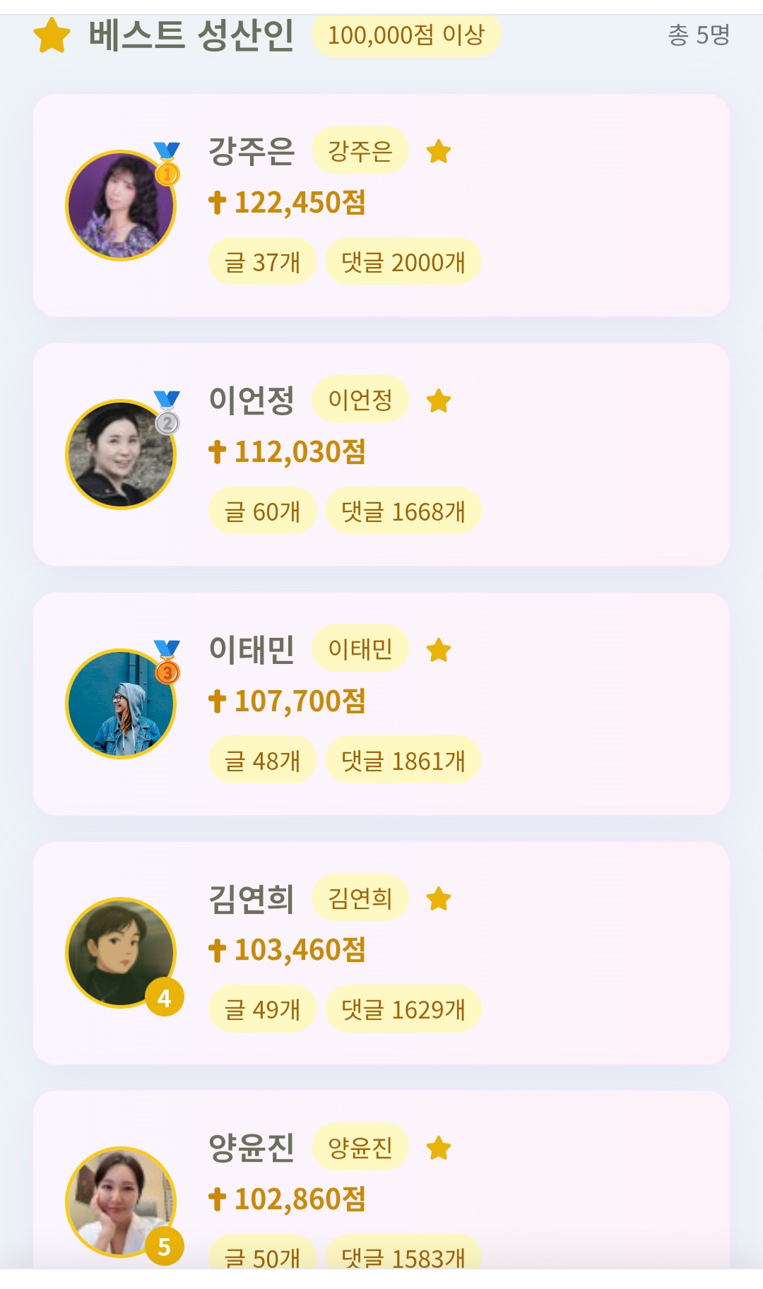 2월 베스트 성산인