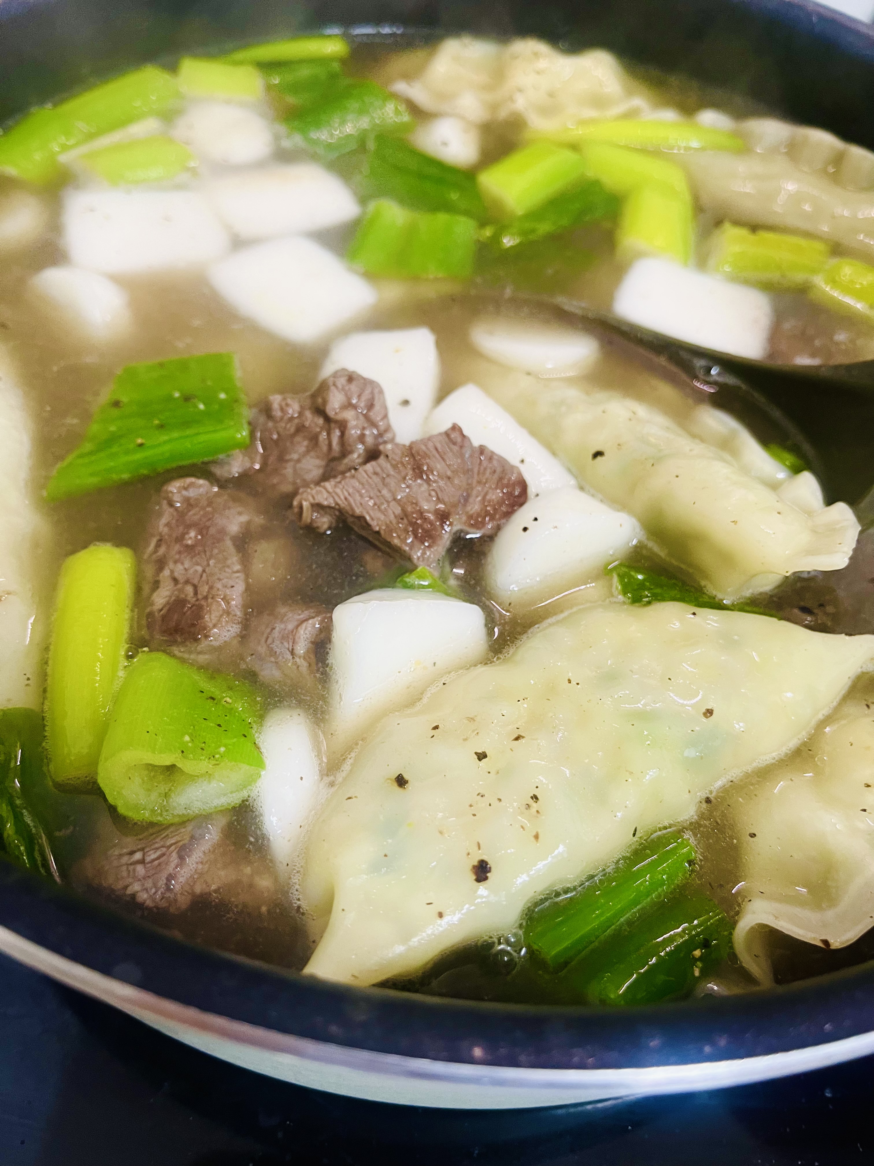 주일에 먹은 떡국